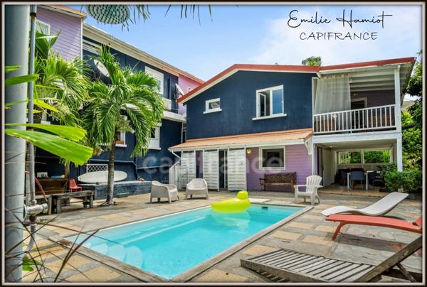 A vendre – Bel appartement T3 meublé avec terrasse, piscine et jardin commun – Case-Pilote - Fond Boucher