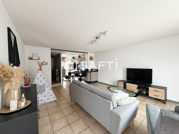 Aucamville - Apt T4, 79m² + 2 parking + cave.