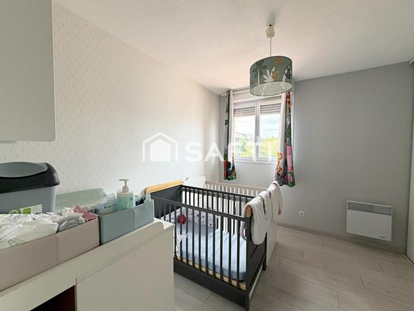 Aucamville - Apt T4, 79m² + 2 parking + cave.