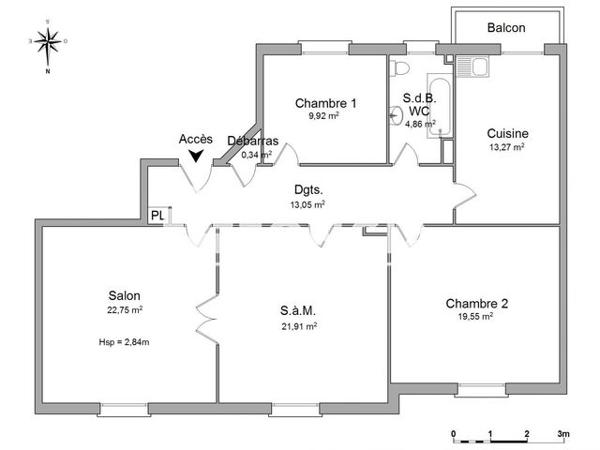 Location Appartement 4 pièces 105.7 m² - 28 RUE GOUNOD Strasbourg 67000
