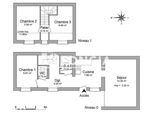 Location Maison 3 pièces 51.71 m² - 10 RUE DU MARECHAL FOCH Livarot 14140