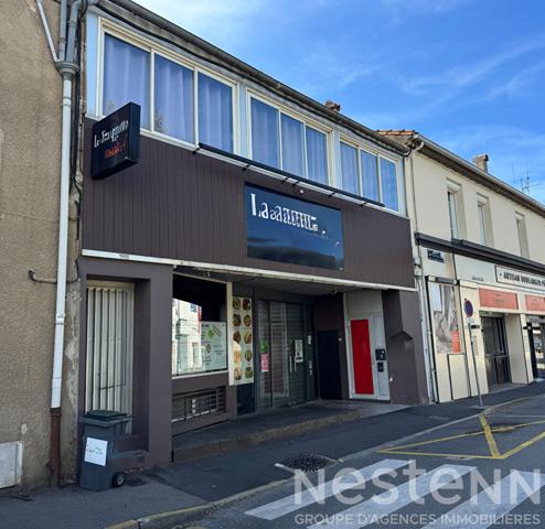 Vente immeuble Carcassonne comprenant local commercial VIDE et logement 115 m² avec terrasse