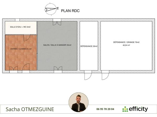 Maison 2 pièces - 66 m²