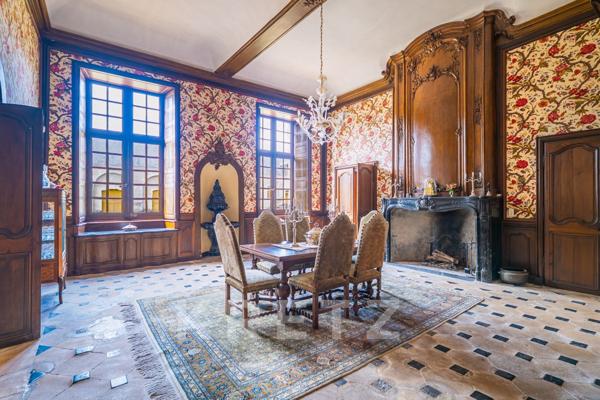 Haut Anjou - Château XVIIe classé MH avec dépendances, parc 18ha (5ha de plus en option) rivière, éc