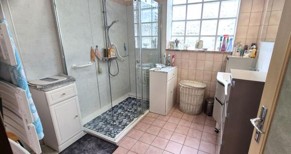 Beau Pavillon Individuel sur Sous-sol complet et aménagé de 177 m² Rénové et Extensible à 237 m² avec sa Cour sécurisée de 175 m², Balcon, Terrasse, Dépendances, Garage de 47 m² et un joli Terrain avec son Puits, Clos, Arboré et Paysagé de 891 m²