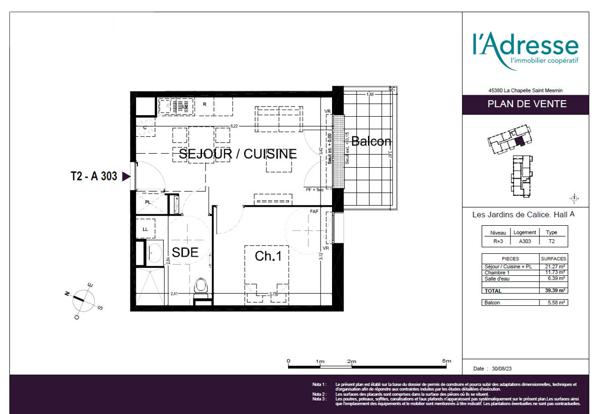 APPARTEMENTS T1 ET T2 AVEC PK ET EXTERIEURS