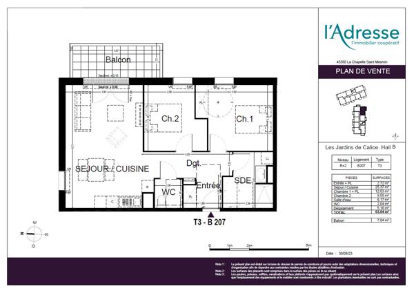 APPARTEMENTS T1 ET T2 AVEC PK ET EXTERIEURS