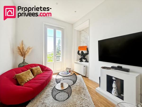 Cannes : Appartement bourgeois, terrasse vue mer et extension possible