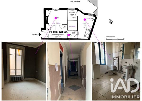 Studio à vendre 35,9 m² Rive-de-Gier