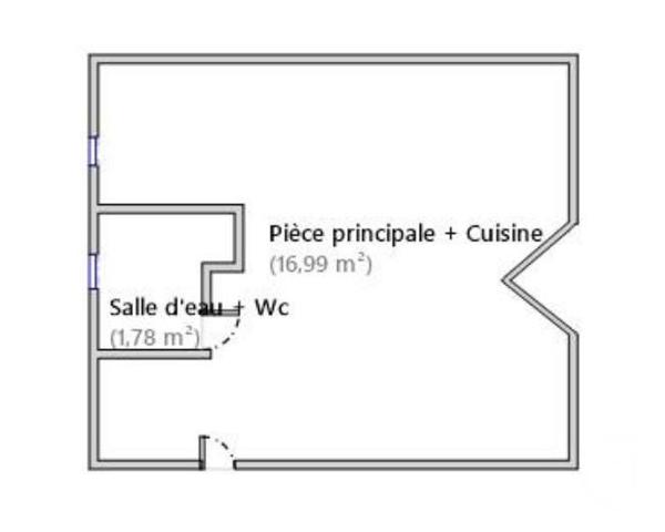 Appartement Studio à vendre  1 pièce - 18,77 m2 PARIS - 75007