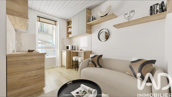 Appartement à vendre 2 pièces 21,82 m² Paris 15