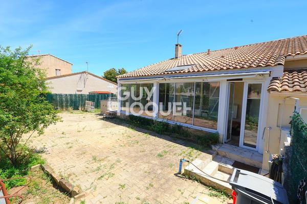 MAUGUIO Maison plain-pied 4 pièces 96 m2 sur terrain  piscinable de 418m2 Véranda chauffée + garage