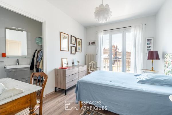 Appartement au dernier étage avec garage et stationnement