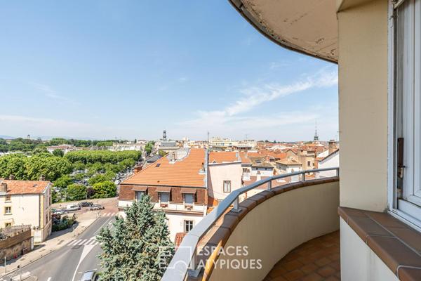 Appartement au dernier étage avec garage et stationnement