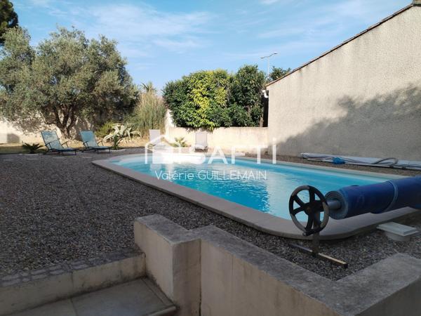 Maison T5 de 1989 de 150m² sur 755m² de terrain avec piscine garage