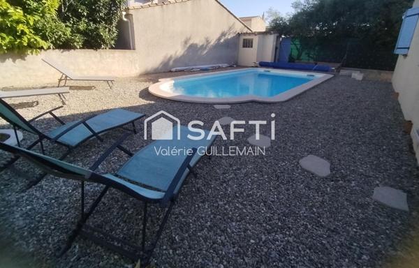 Maison T5 de 1989 de 150m² sur 755m² de terrain avec piscine garage