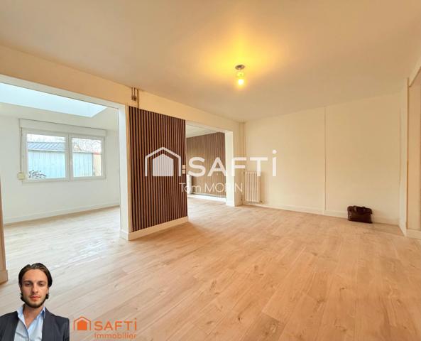 Maison entièrement rénovée secteur la Madelaine, alliant modernité et confort dans un quartier recherché et paisible.