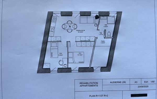 Vente Appartement P3 rénové(e) Audierne   
