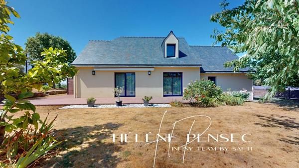 Maison avec vie de plain-pied, à moins de 5 minutes des plages et joli jardin de 1050 m². (visite virtuelle disponible)
