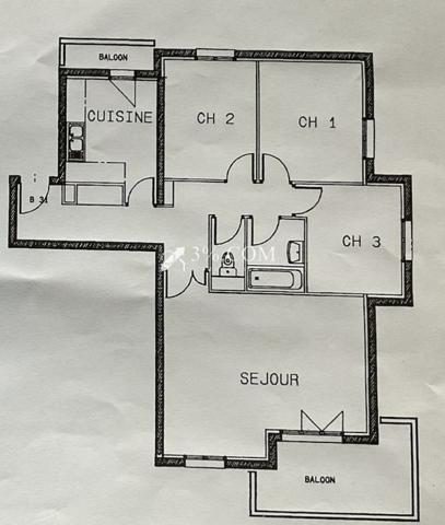 Appartement 4 pièce(s) 3 chambre(s) 85 m²
