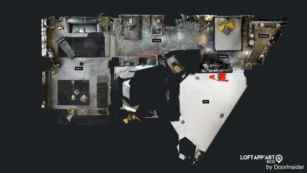 Superbe Loft équipé, avec sauna et cour-terrasse