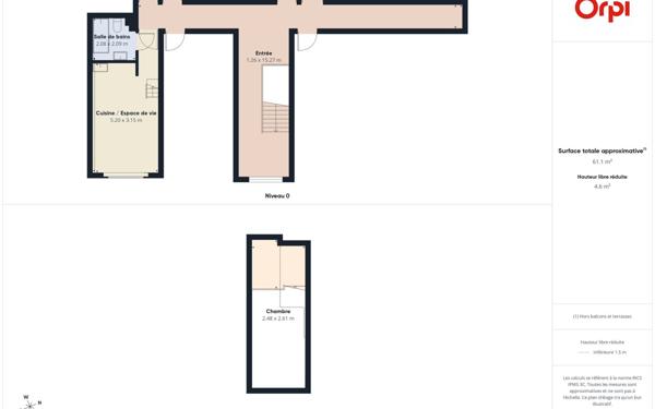 Appartement à louer    2 pièces • 21,23 m2 Illkirch-Graffenstaden