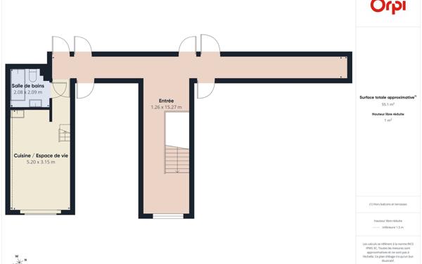 Appartement à louer    2 pièces • 21,23 m2 Illkirch-Graffenstaden