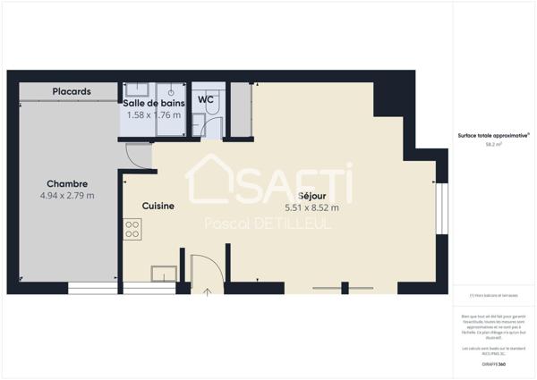 GARCHES - Les Bures appartement 2 pièces 58m2 - Centre-Ville à 5minutes