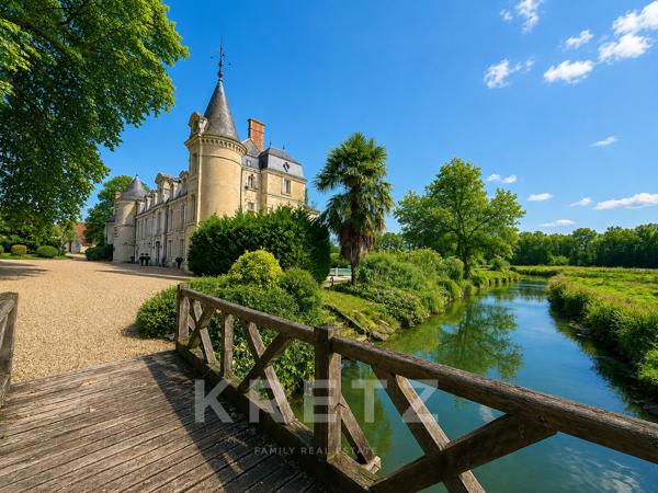 Sud Sologne Château du XIXe avec dépendances parc rivière forêt 40ha
