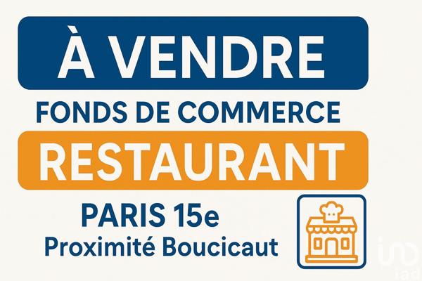 Restaurant à vendre 100 m² Paris 15