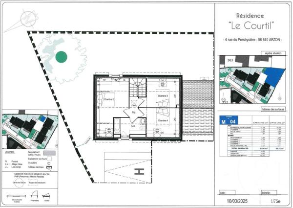 Maison à vendre  5 pièces - 91 m2 ARZON - 56