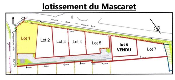 parcelle constructible viabilisée de 531 m²