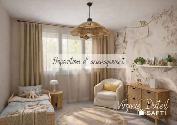 Dernier étage – 5 pièces lumineux de 82 m² – 3 chambres – Résidence verdoyante avec parking