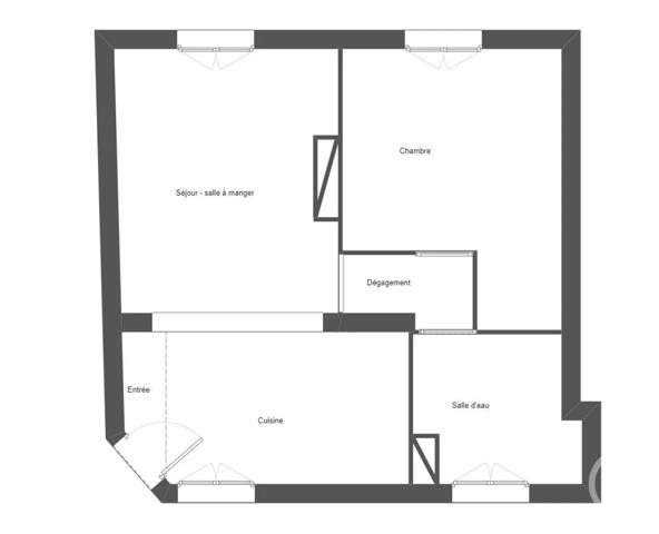Appartement T2 à vendre  2 pièces - 45,61 m 2   BOULOGNE BILLANCOURT  - 92