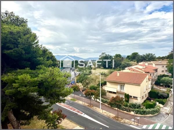 PERPIGNAN, MOULIN A VENT, T2 AVEC BLACONNET VUE ALBERES