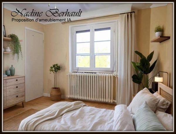 Maison à vendre 4 pièces Amilly Viroy(45), sous sol complet, 2 ch en étage, salon avec cheminée, cuisine aménagée, jardin clos, 2 mn transport Gare Montargis