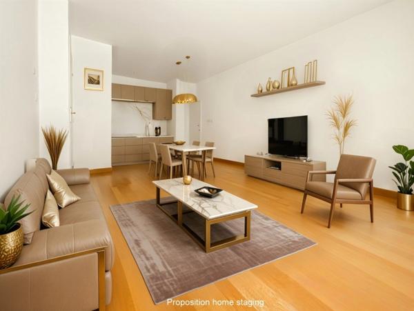 Appartement 2 pièces DEAUVILLE 43,48 m² - terrasse plein sud de 20 m²-box fermé- plage à pied