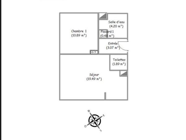 Appartement 2 pièces de 40 m² à Mantes-la-Jolie (78200)