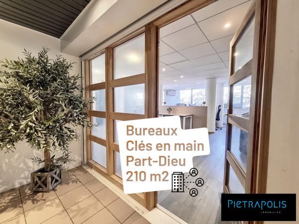 Bureaux Part-Dieu 210 m2 prêts à emménager