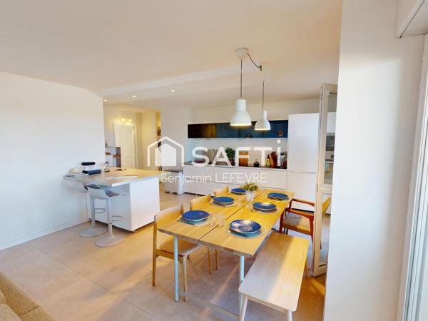 T5 DE 112M2 EN RDJ PREMIÈRE LIGNE AVEC TERRASSES (123 m² & 25 m²)