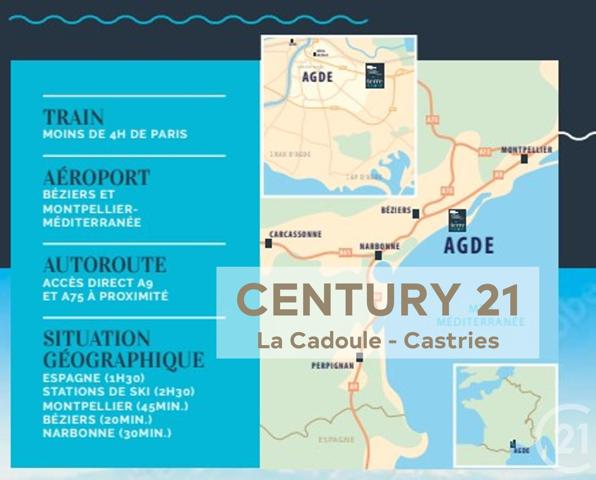 Appartement T4 à vendre  4 pièces - 82,87 m2 AGDE - 34