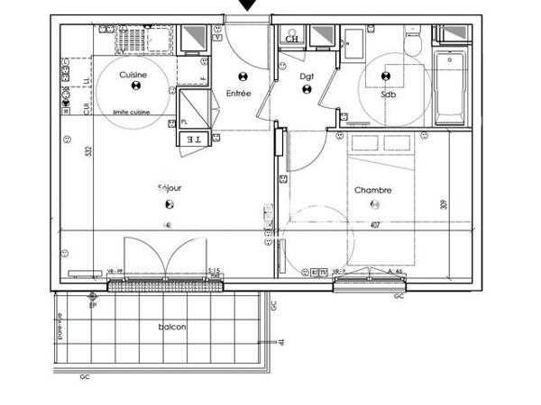 Location Appartement 2 pièces 43.27 m² - 8 RUELLE MATHIEU Les Clayes Sous Bois 78340
