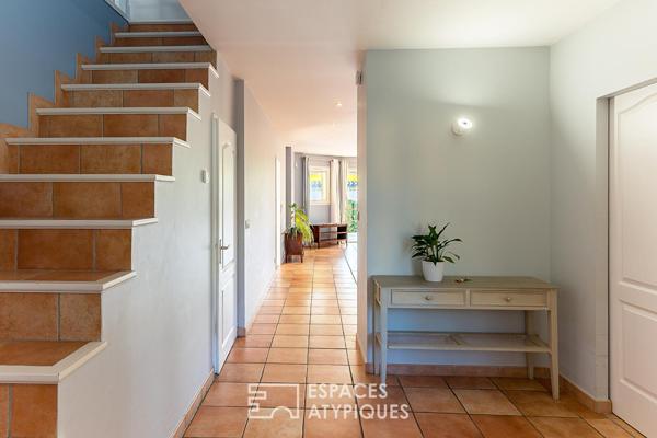 Maison quartier Chabrillan Montélimar avec studio indépendant, accès PMR, piscine et jardin paysagé