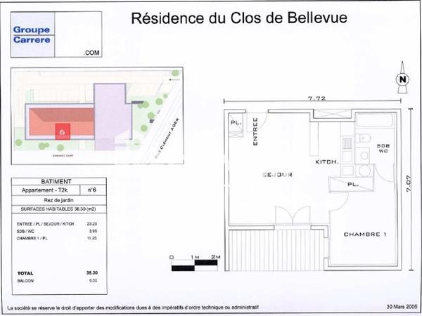 Location Appartement 2 pièces 38.3 m² - 200 RUE CLEMENT ADER Beaumont 63110