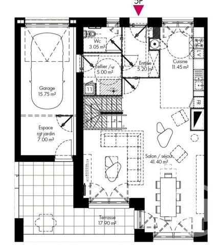 Maison à vendre  5 pièces - 131,65 m2 LE PORTEL - 62