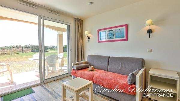 Vue mer permanente – Appartement 47 m² avec terrasse au cœur de La Pironnière