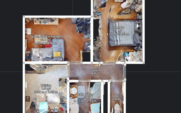 Appartement à vendre    2 pièces • 40 m2 Amnéville