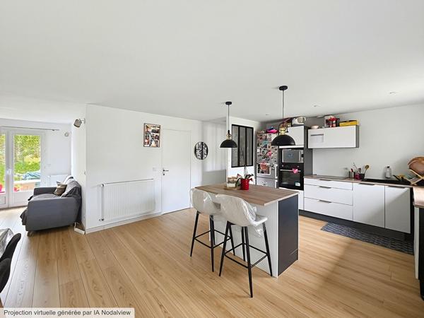 SAINT SEBASTIEN SUR LOIRE MAISON DE PLAIN PIED 2 CHAMBRES + 2 BUREAUX JARDIN 400M2