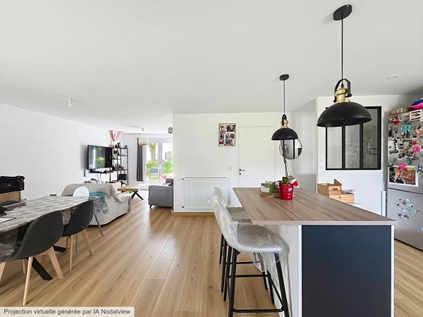 SAINT SEBASTIEN SUR LOIRE MAISON DE PLAIN PIED 2 CHAMBRES + 2 BUREAUX JARDIN 400M2