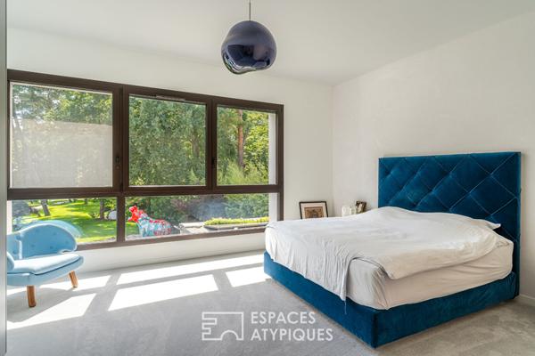 Villa d’architecte et son spa privé au coeur d’un parc arboré